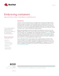 Embracing Containers Agile and Flexible Software-Defined Hybrid Cloud Infrastructure
