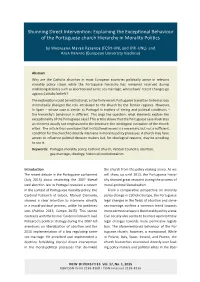 Explaining the Exceptional Behaviour of the Portuguese Church Hierarchy in Morality Politics