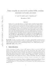 [Math.PR] 3 Dec 2019 Some Remarks on Associated Random Fields