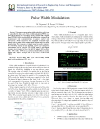 Pulse Width Modulation