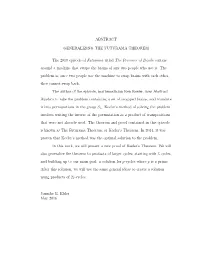 ABSTRACT GENERALIZING the FUTURAMA THEOREM the 2010