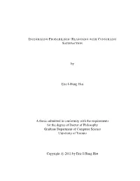 By Eric I-Hung Hsu a Thesis Submitted in Conformity with the Requirements