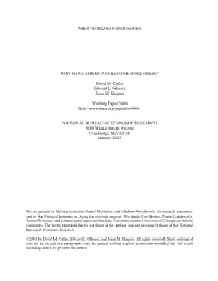 David M. Cutler Edward L. Glaeser Jesse M. Shapiro Working Paper