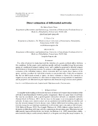 Direct Estimation of Differential Networks