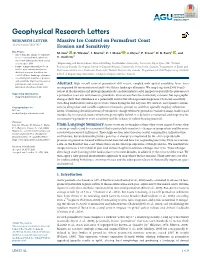Massive Ice Control on Permafrost Coast Erosion and Sensitivity