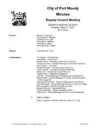 Regular Council Meeting