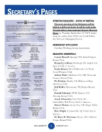 Secretary's Pages