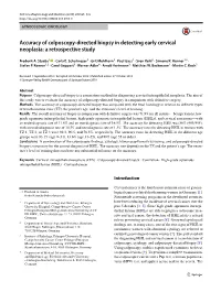 Accuracy of Colposcopy-Directed Biopsy in Detecting Early Cervical