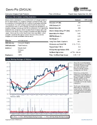 Devro Plc (DVO:LN)