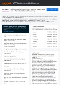 JEEP Bus Time Schedule & Line Route