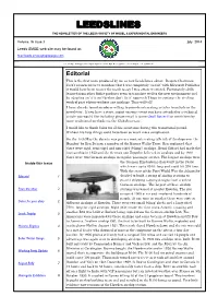 Leedslines the Newsletter of the Leeds Society of Model & Experimental Engineers