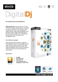 For Professional and Aspiring Djs