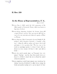 H. Res. 259 in the House of Representatives