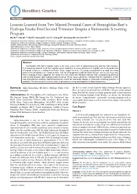 Lessons Learned from Two Missed Prenatal Cases of Hemoglobin