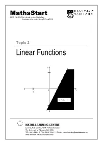 Linear Functions