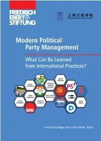 Modern Political Party Management - What Can Be Learned from International Practices?