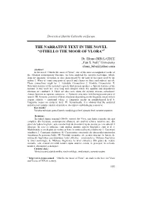 Othello the Moor of Vlora”1