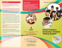 Parent Guide to Kentucky's Student Testing System