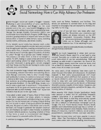 Social Networking: How It Can Help Advance Our Profession