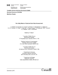 The Gully Marine Protected Area Data Assessment