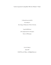 The Life of Benner C. Turner a Dissertation