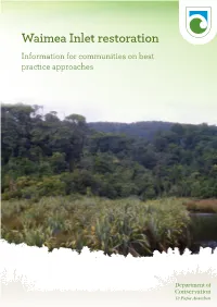 Waimea Inlet Restoration Information for Communities on Best Practice Approaches CONTENTS