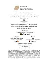 FP Prospect RO -FINAL Aprobat CNVM In