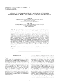 From Singapore, with a Description of a New Cladiella Species