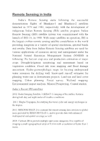 Remote Sensing in India