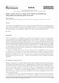 Reply to Andrew Brower's Critique of the Evidence for Hybridization