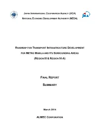 Roadmap for Transport Infrastructure Development