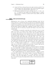 1.2 Truth and Sentential Logic