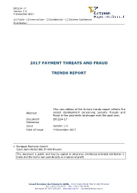 2017 Payment Threats and Fraud Trends Report Page 2 of 74