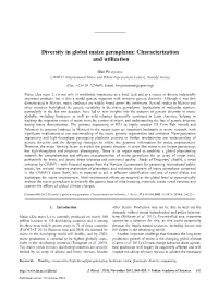 Diversity in Global Maize Germplasm: Characterization and Utilization