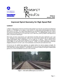 Improved Spiral Geometry for High Speed Rail