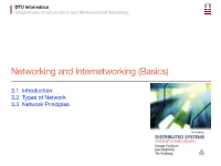Networking and Internetworking (Basics)