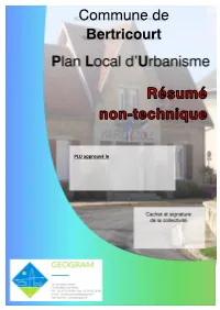 PLU De Bertricourt