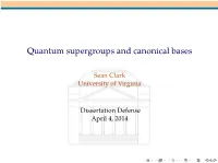 Quantum Supergroups and Canonical Bases