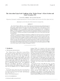 The Antecedent Large-Scale Conditions of the ''Perfect Storms'' Of