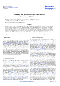 X-Raying the AU Microscopii Debris Disk