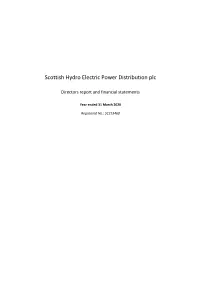 Scottish Hydro Electric Power Distribution Plc