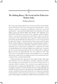 The Abiding Binary: the Social and the Political in Modern India Prathama Banerjee