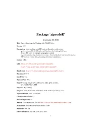Zipcoder: Data & Functions for Working with US ZIP Codes