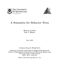 A Semantics for Behavior Trees