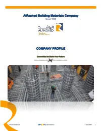 Alrashed Building Materials Company Since 1950