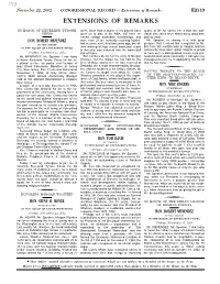 Extensions of Remarks E2119 EXTENSIONS of REMARKS