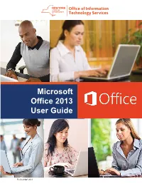 Microsoft Office 2013 User Guide
