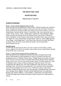 The Ghost Bus Tour Route Record