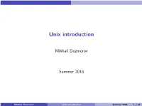 Unix Introduction