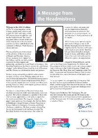 A Message from the Headmistress